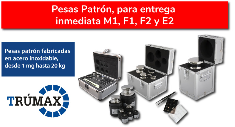 Ya disponible pesas patrón M1,...